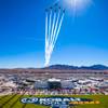 The Thunderbirds, the U.S. Air Force Air Demonstration Squadron, fly over the Las Vegas Motor Speedway prior to the start of the during the Kobalt Tools 400 NASCAR race Sunday, March 10, 2013. The Thunderbirds, the U.S. Air Force Air Demonstration Squadron, fly over the Las Vegas Motor Speedway prior to the start of the during the Kobalt Tools 400 NASCAR race Sunday, March 10, 2013.